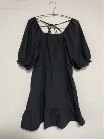 여성용 미니 원피스 블랙