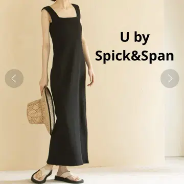 Uby spick&span 스픽 앤 스팬 스퀘어넥 리브 원피스