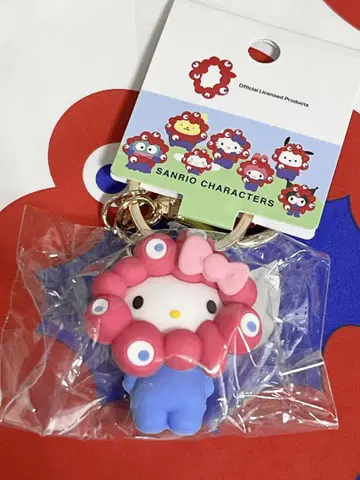 익명 배송 만박 산리오 먣쿠먣쿠 코스프레 입체 마스코트 컬러 키링 키티
