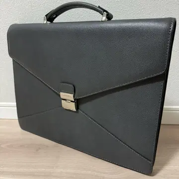 LANCEL 비즈니스 백 란셀 그레이 브리프케이스 가죽