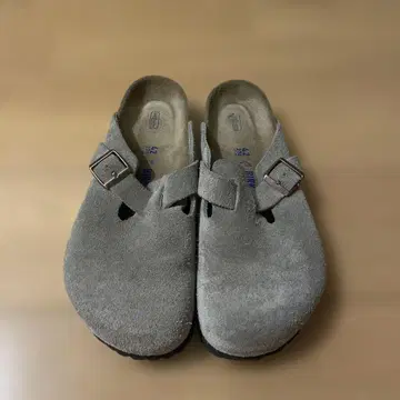 BIRKENSTOCK Boston 스웨이드 Taupe 42