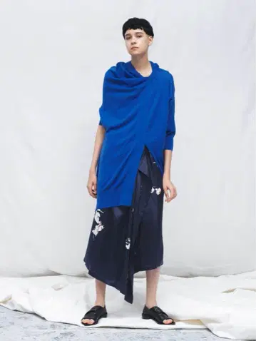 와이즈 y's 20ss 리조트 컬렉션 꽃무늬 플레어 스커트