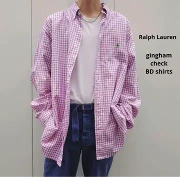 Ralph Lauren 랄프 로렌 깅엄 체크 BD 셔츠 구제 의류