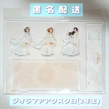디오라마 아크릴 스탠드 2학년 Aqours B5 사이즈 다이버시티 도쿄