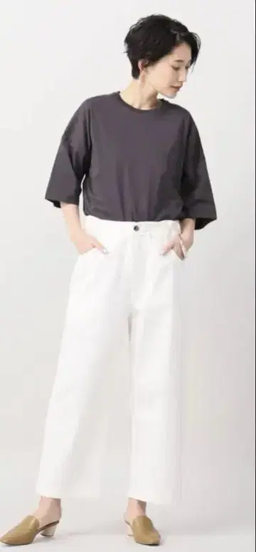 ROUCHA 화이트 데님