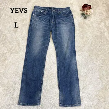[이스] YEVS 스트레이트 데님 팬츠 청바지 네이비 L