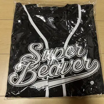 SUPER BEAVER 베이스볼 셔츠 블랙 XL 사이즈
