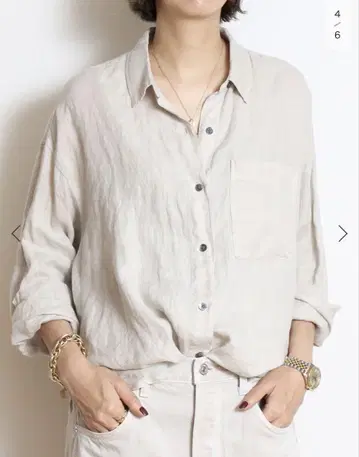 새상품 JAMES PERSE LINEN OVERSIZED 셔츠