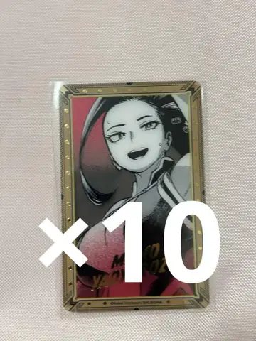 히로아카 원화전 금박 클리어 카드 야오요로즈 모모 10장