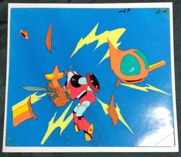 합신전대 메칸더 로보 애니메이션 셀화 메칸더 로보 배경 색 포함