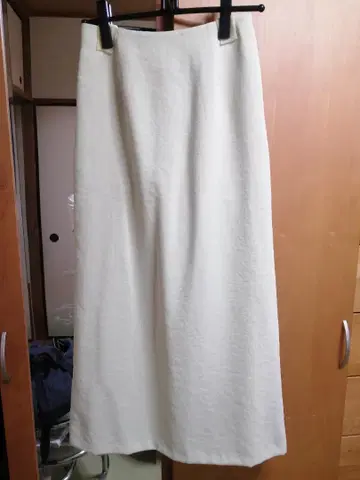 민트색 롱 스커트 허리 리본 포함