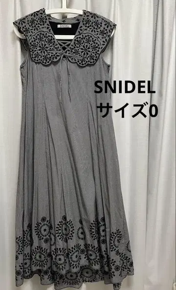 snidel 스나이델 원피스 롱 체크