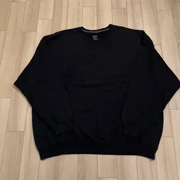FRUIT OF THE LOOM 블랙 4XL 크루넥 맨투맨