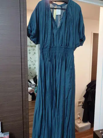 시원한 Max Mara 다크 틸 셔츠 원피스