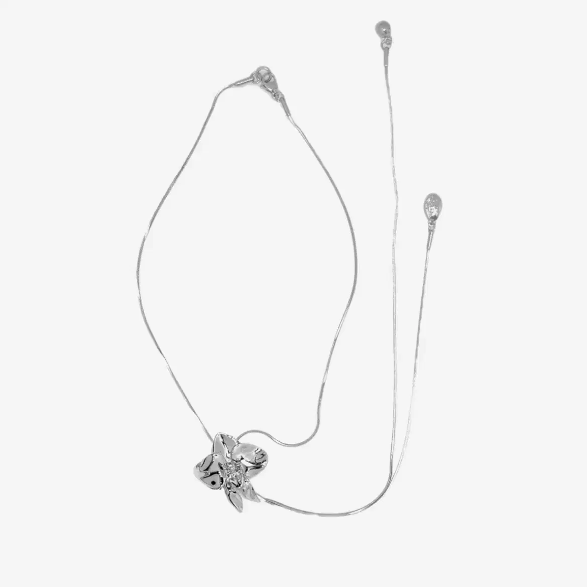 [Kashiko] Layered Orchid Necklace /追跡付 Kashiko】24ss Layered Orchid Necklace (Kashiko/ネックレス