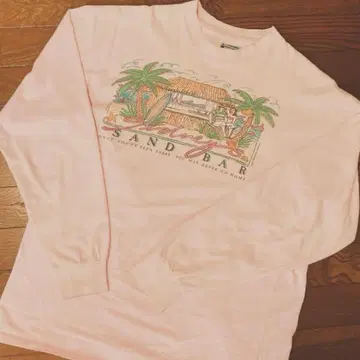 Hanes 90년대 레어 Judy's Sand Bar 긴팔 티셔츠
