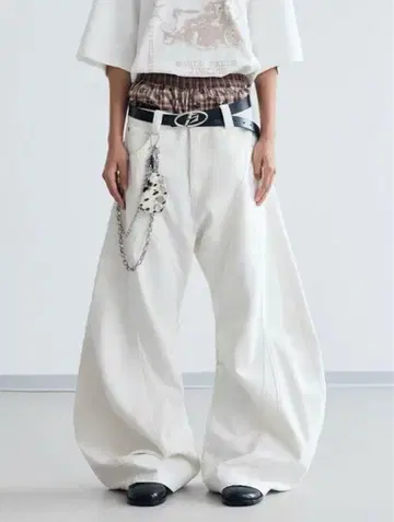 PEOPLESENSE Peoplestyle 청바지 와이드 팬츠 baggy