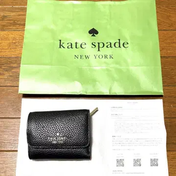 [ kate spade ] 블랙 3단 폴더형 지갑