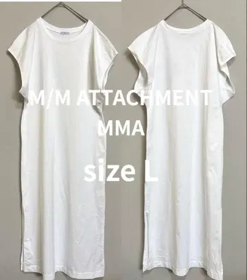 M/M ATTACHMENT MMA 원피스 화이트 사이즈 L