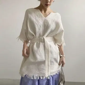 AMERI GAUZE WRINKLES TOP 아메리