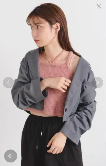 숏 테일러드 자켓