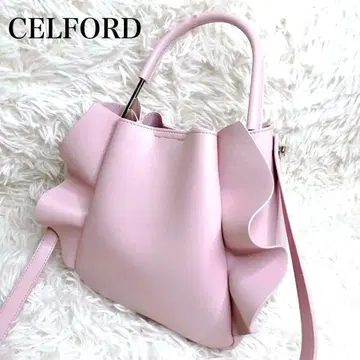 [새상품급] 셀포드 CELFORD 원핸들 프릴 백 핑크