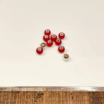TADY&KING 라인 비즈 SV 중공 6mm 화이트 부품