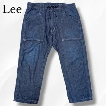 Lee Lee 던가리스 이지 베이커 크롭 팬츠 데님