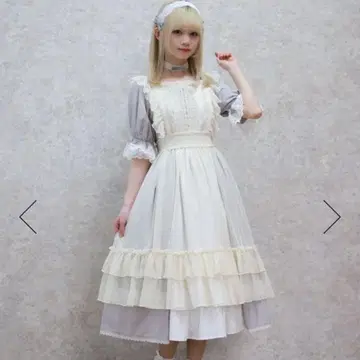 도트 튤 에이프런 아이보리 axes femme