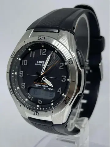 CASIO 손목시계 전파 시계 솔라 콤비네이션 WVA-M640