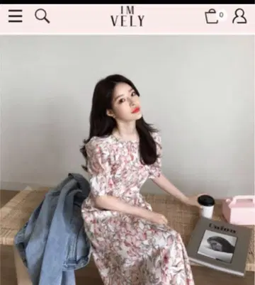 새상품 imvely 임블리 롱 원피스 플라워