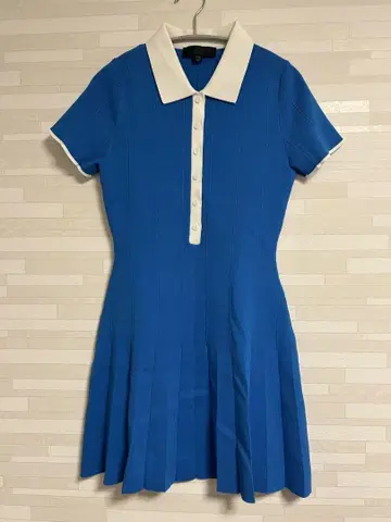 파랑 반팔 니트 원피스 ZARA 자라