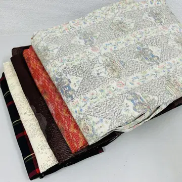 기모노 순수 실크 5벌 묶음 판매 리메이크 재료 S-1475