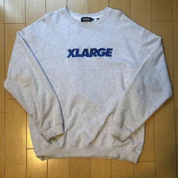 XLARGE 그레이 로고 프린트 맨투맨 L