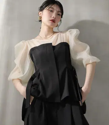 뷔스티에 페플럼 상의 팬츠 셋업 결혼식 경사 포멀
