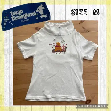 디즈니 리조트 빈티지 상의 반팔 미사용 푸우 헤이세이 90S