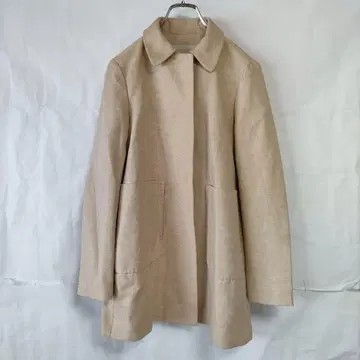 ZARA BASIC 자라 스프링 코트 린넨 소재 아이보리 XS