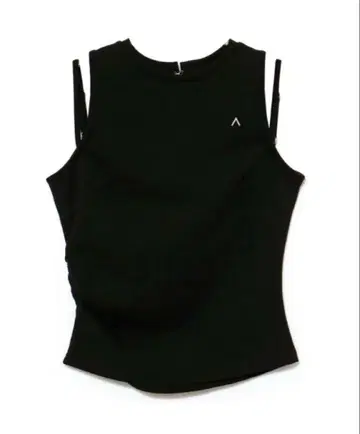미사용 새상품 Heart point tops 블랙