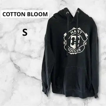 COTTON BLOOM [S] 블랙 후드티 블랙 여성용 후드티