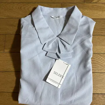 미사용품 SELERY 세로리 긴팔 블라우스 23호