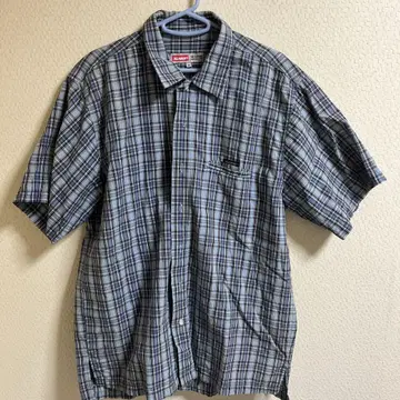XLARGE 체크 무늬 반팔 셔츠 L 사이즈