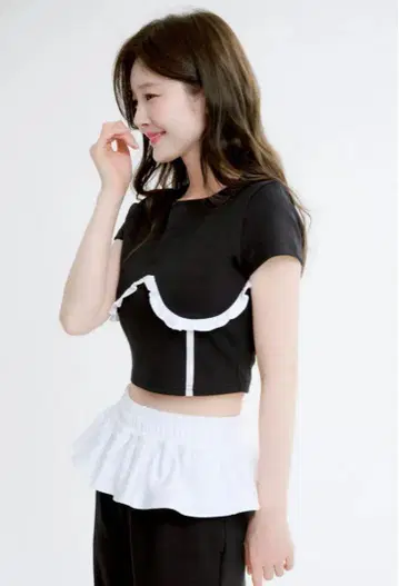 JILTU frill corset tee M 사이즈