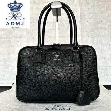 새상품급 A.D.M.J BLACK 슈링크 엠보 스퀘어 보스턴 백