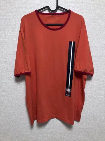 [ 90년대 ] DKNY Jeans 반팔 링거 티셔츠 오렌지 XL