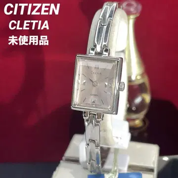 미사용 고급 CITIZEN CLETIA QZ 배터리 교환 일본제 손목시계