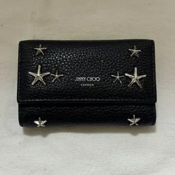 JIMMY CHOO 블랙 가죽 키케이스