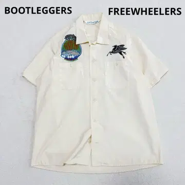 새상품급 BOOTLEGGERS 프리휠러스 워크 셔츠 아이보리 M