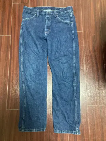 다크 블루 스트레이트 레그 데님