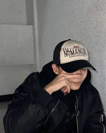 [ NOMANUAL ] 2C TRUCKER BALL CAP - BLACK