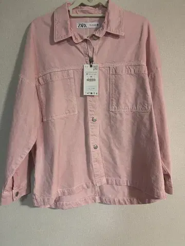 ZARA 핑크 데님 재킷 M 사이즈
